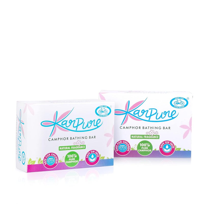 Cycle Karpure Camphor Bathing Bar Moisturising Soap No ParabenSilicone Pack Of 2 - Image 3