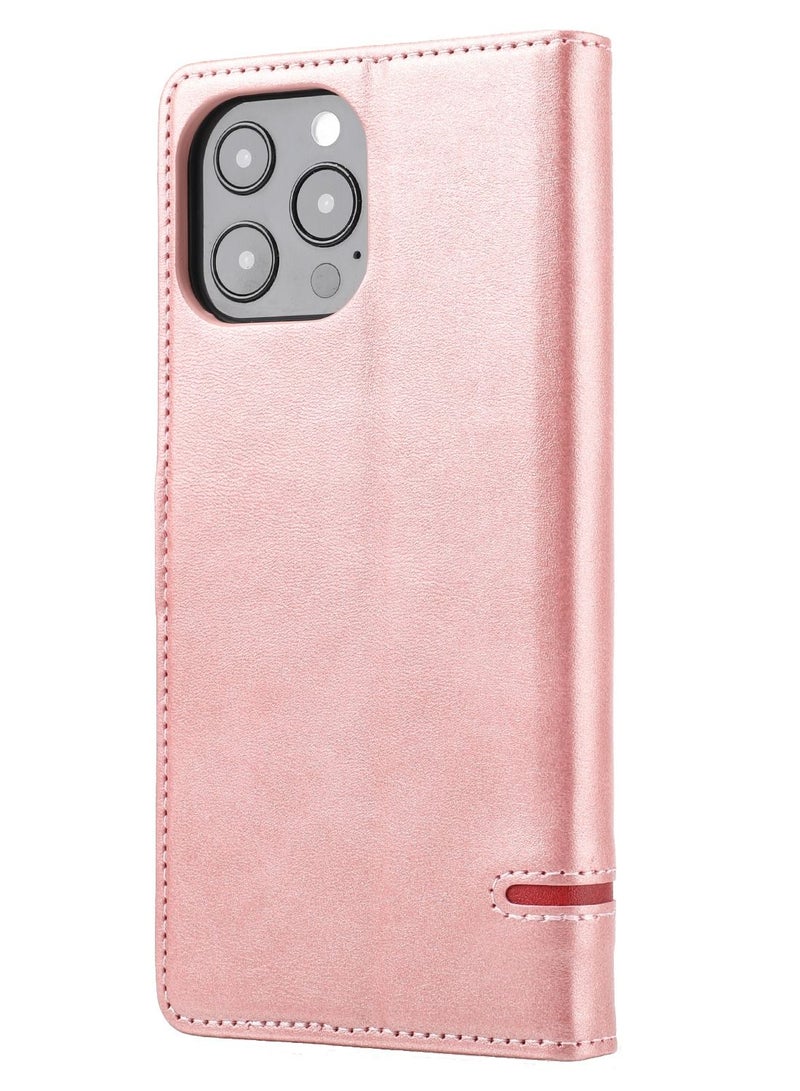 Suteni Flip Cover Leather Protective Hidden Card Slots Phone Case for iPhone - Image 2