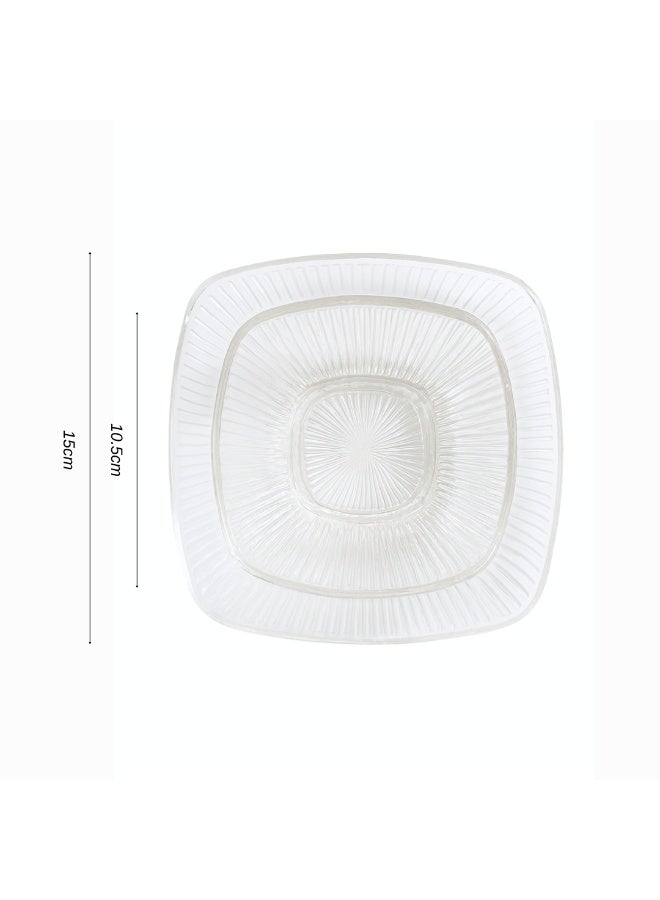 AL-GANNAS 12-Piece Premium Glass Dessert Plates & Bowls Set | Flat Sweets Plates with Deep Dessert Cups | Elegant Glassware for Serving Treats & Puddings - Image 5