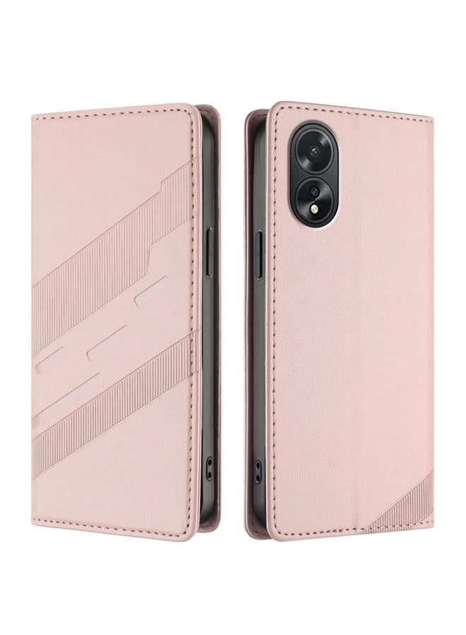 اس-توب جراب لهاتف OPPO A38 4G، جراب هاتف جلدي عتيق متعدد الوظائف منقوش - Image 2