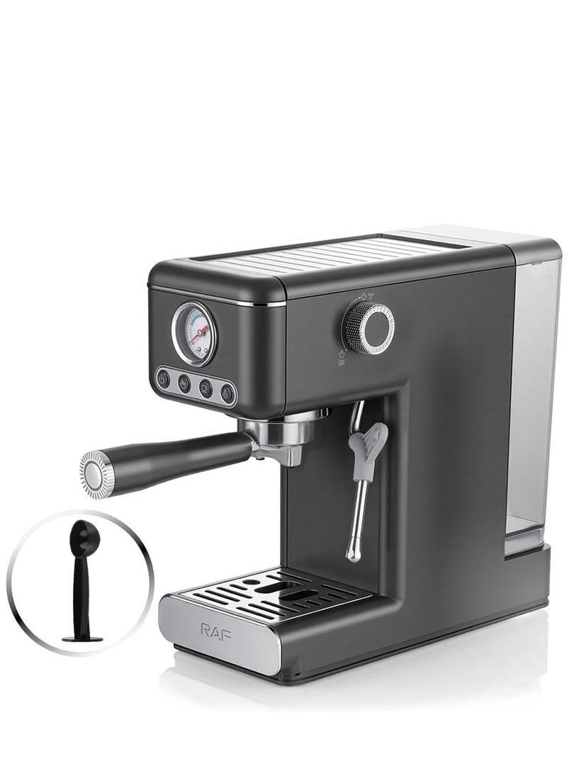 RAF Semi-Automatic Italian Coffee Machine – 1300W Espresso Maker, 1.2L Water Tank, Milk Frother Steam Wand, Pressure Gauge, Dual Boiler System, Easy Clean Home Barista Coffee Maker - Image 3
