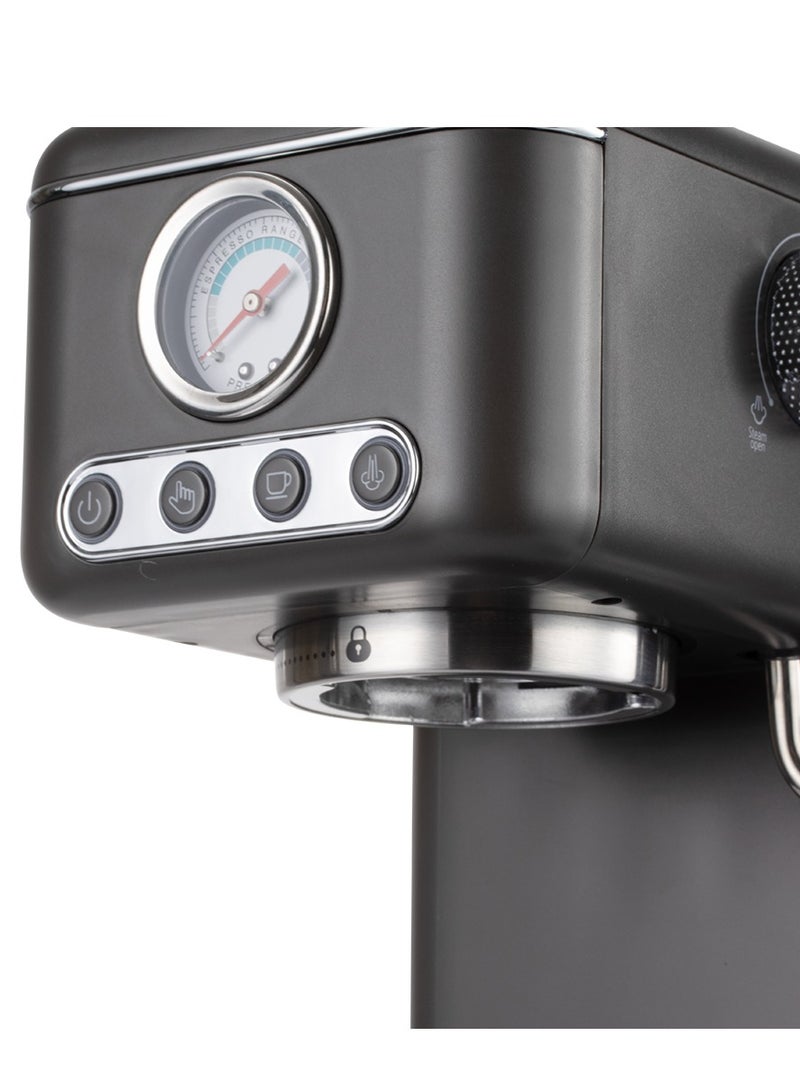 RAF Semi-Automatic Italian Coffee Machine – 1300W Espresso Maker, 1.2L Water Tank, Milk Frother Steam Wand, Pressure Gauge, Dual Boiler System, Easy Clean Home Barista Coffee Maker - Image 4