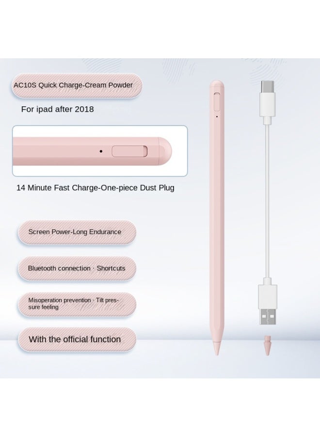 قلم آيباد ستايلس متوافق مع Apple Pencil قلم شاشة لمس لوحي قلم رقمي بلوتوث قلم خط يد ستايلس - Image 1