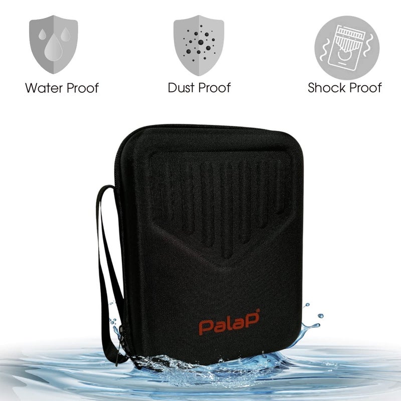 Palap Kalimba Protective Case ONLY, Thumb Piano Shock-Proof EVA Case for 10 and 17 Keys Kalimba (Black Color) - Image 2