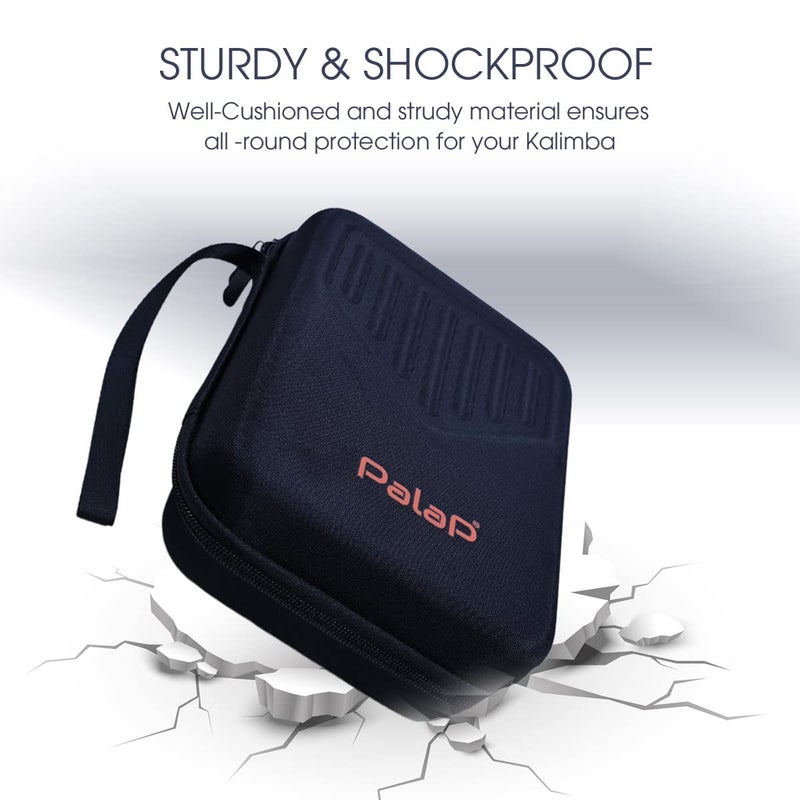 Palap Kalimba Protective Case ONLY, Thumb Piano Shock-Proof EVA Case for 10 and 17 Keys Kalimba (Black Color) - Image 3