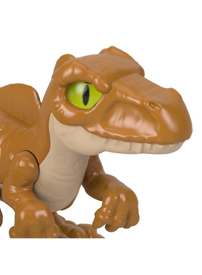 imaginext جزء بديل من إيميجينكست لمجموعة ألعاب الديناصورات فيشر-برايس عالم الجوراسي دومينيون - HMJ79 ~ تمثال ديناصور جيغانوتوصور صغير بني ورملي قابل للتشكيل - Image 3