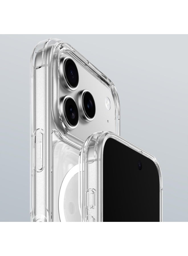AMAZINGthing غطاء حماية MINIMAL MAG [7.7 قدم] مقاوم للسقوط مصمم لجهاز iPhone 17 Pro MAX متوافق مع MagSafe - شفاف - Image 2