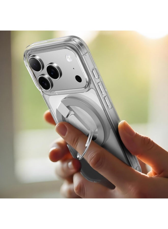AMAZINGthing غطاء حماية MINIMAL MAG [7.7 قدم] مقاوم للسقوط مصمم لجهاز iPhone 17 Pro MAX متوافق مع MagSafe - شفاف - Image 3