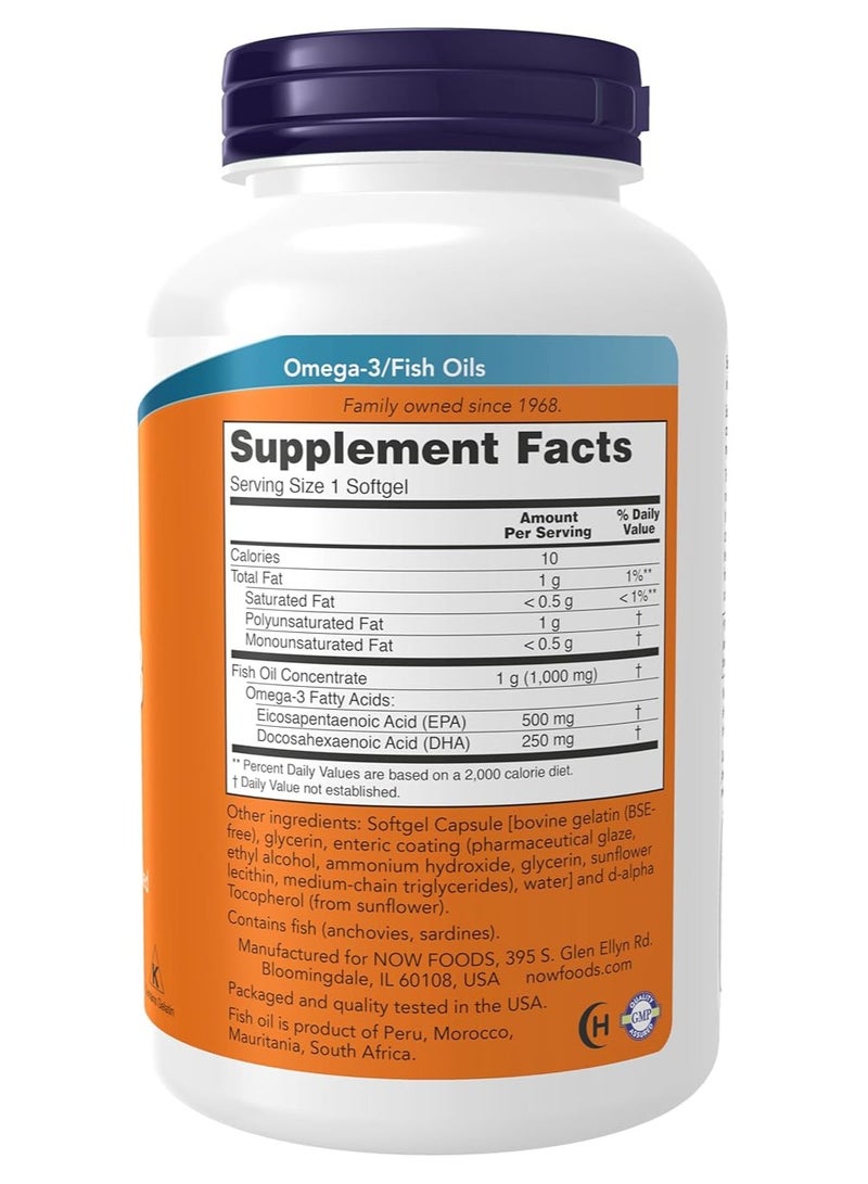 now زيت السمك أوميغا-3 الفائق من ناو 180 كبسولة لينة — 500 ملغ EPA 250 ملغ DHA لكل كبسولة لينة - Image 3