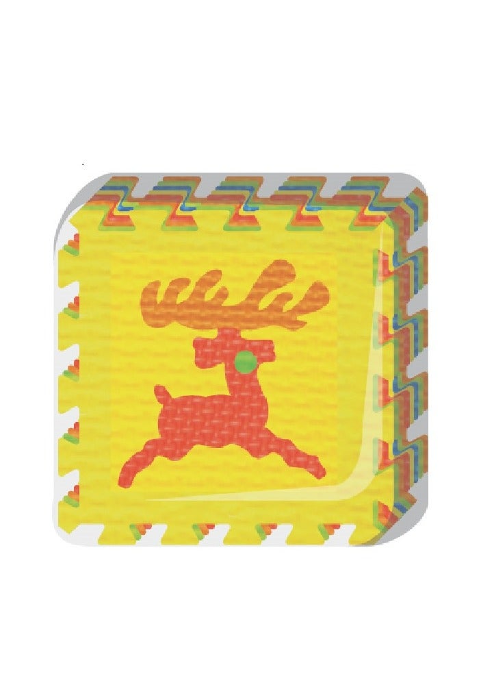 Power Joy Puzzle Mat Animal Design 30x30cm 10-Pieces | Floormat | Playmat | Easy to Clean | Mat for Crawling | Baby Eva Foam Mat | Water-Resistant | Ideal for Living Room, Play Room - Image 2