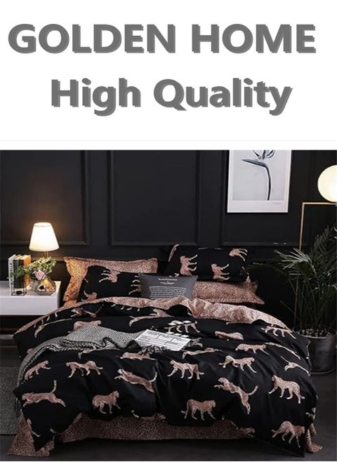 6 Piece King/Queen/Single size, striped pattern duvet cover set. set includes 1 Comforter Cover, 1 Fitted Bedsheet, 4 Pillowcases