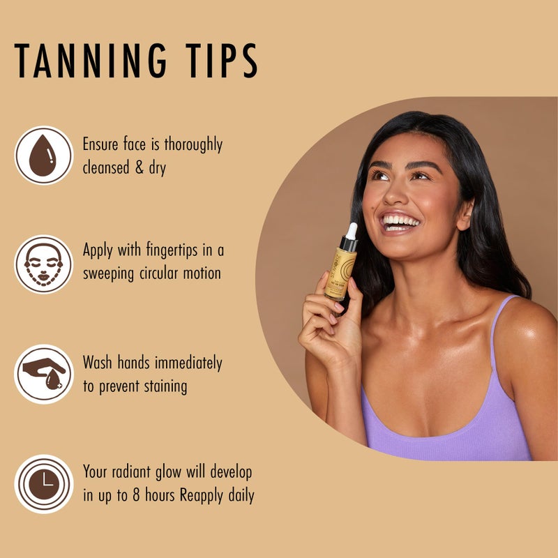 St. Moriz St Moriz Professional Face Tanner Serum - Prime & Glow Hydrating 2 in 1 Self Tan Face Serum & Makeup Primer With Hyaluronic Acid - Dewy & Natural Bronzed Face Glow (0.84 fl oz) - Image 5