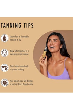 St. Moriz St Moriz Professional Face Tanner Serum - Prime & Glow Hydrating 2 in 1 Self Tan Face Serum & Makeup Primer With Hyaluronic Acid - Dewy & Natural Bronzed Face Glow (0.84 fl oz)  - Image 2