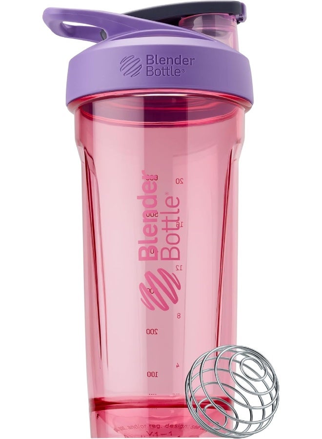 BlenderBottle Blender Bottle Strada Shaker Cup Perfect for Protein Shakes and Pre Workout, 28-Ounce, Purple - Image 1
