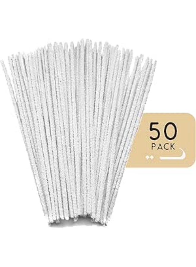 منظف أنابيب مداخن من انجوي دوخا - أبيض كيكسل- 50 قطعة - Image 1