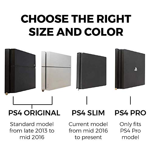 HumanCentric Wall Mount Compatible with Original PS4 Fat Version, Mount on The Wall or on The Back of The TV with a VESA Pattern, Does Not Work with Slim or Pro PS4, Hardware Included - Image 2