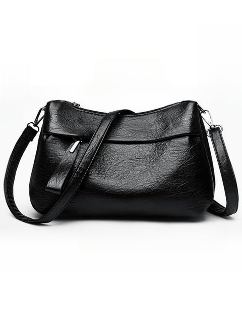 Women's PU Leather Crossbody Bag, Ladies Large-capacity Shoulder Bag Sling Bag Side Bag, Daily Commuting, Shopping, Shopping Multi-compartment Carrying Bag Satchel Bags for Girls and College Students