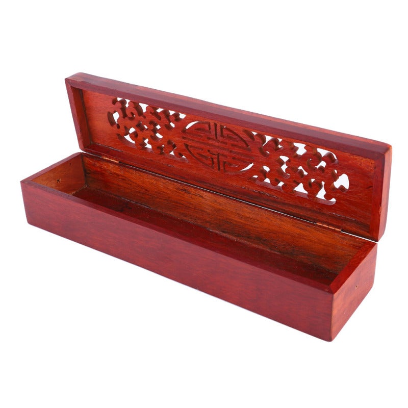 Hollow Incense Box: High Quality Vietnam Nanmu Hard Wood, Lightweight Easy To Carry, Exquisite Workmanship - Corrosion Resistant Durable, 3 Patterns Available for Home Fragrance Use - Image 2