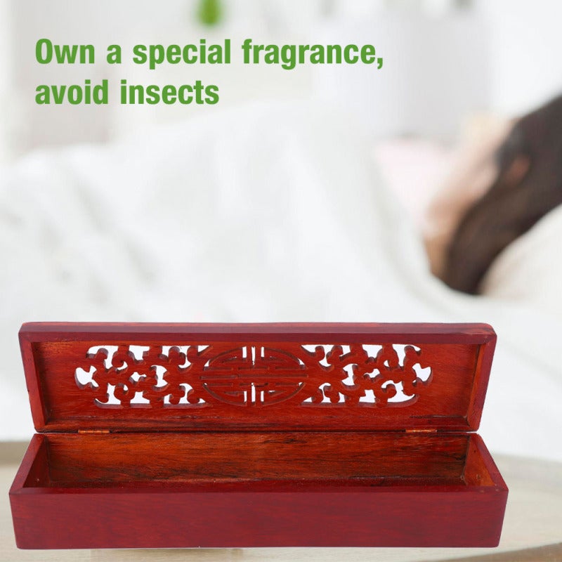Hollow Incense Box: High Quality Vietnam Nanmu Hard Wood, Lightweight Easy To Carry, Exquisite Workmanship - Corrosion Resistant Durable, 3 Patterns Available for Home Fragrance Use - Image 5
