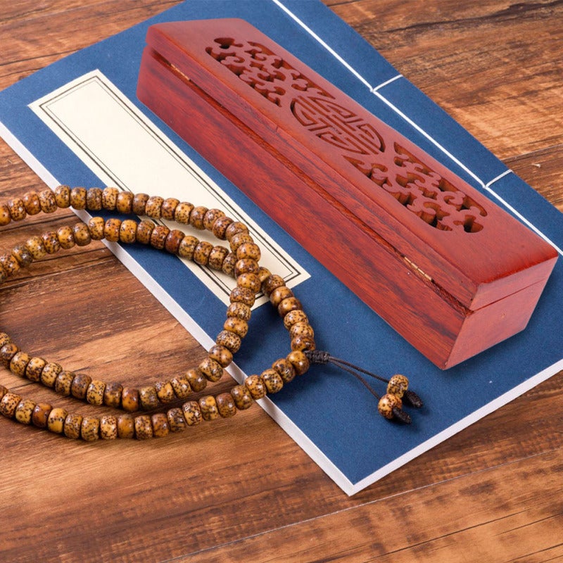 Hollow Incense Box: High Quality Vietnam Nanmu Hard Wood, Lightweight Easy To Carry, Exquisite Workmanship - Corrosion Resistant Durable, 3 Patterns Available for Home Fragrance Use - Image 1