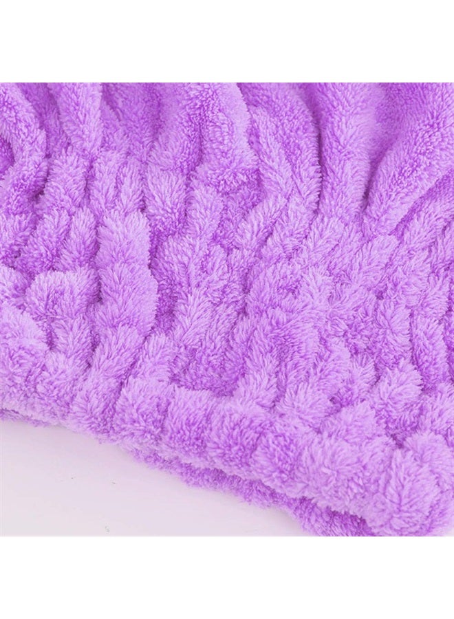 Yomigoo Hair Drying Towel 3 Packs, Quick Dry Microfiber Hair Towel, Super Absorbent Hair Towel Wrap for Wet Hair, Bath Accessories for Women with Long & Thick Hair (Purple) - Image 5