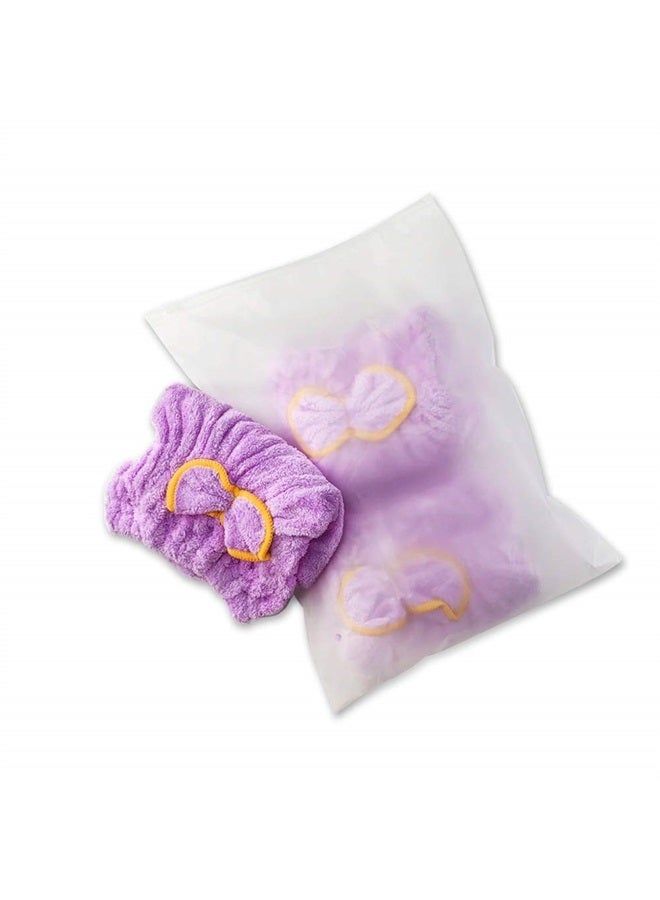 Yomigoo Hair Drying Towel 3 Packs, Quick Dry Microfiber Hair Towel, Super Absorbent Hair Towel Wrap for Wet Hair, Bath Accessories for Women with Long & Thick Hair (Purple) - Image 2