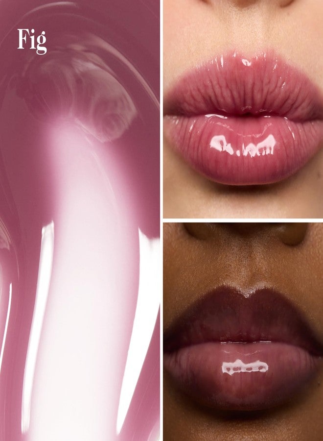 جووب ملمع شفاه جل مرطب من غوب بيوتي | ملمع شفاه مرطب لترطيب وتكبير الشفاه | حمض الهيالورونيك وفيتامين هـ | لون التين - باذنجاني شفاف | 0.13 أونصة - Image 2