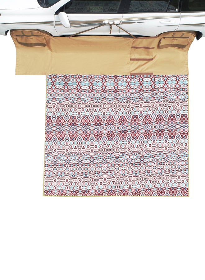 AL SANIDI Wndbreak between two Wheel for all cars, Wheel windbreak, Kaki, Size 345*300Cm - Image 1