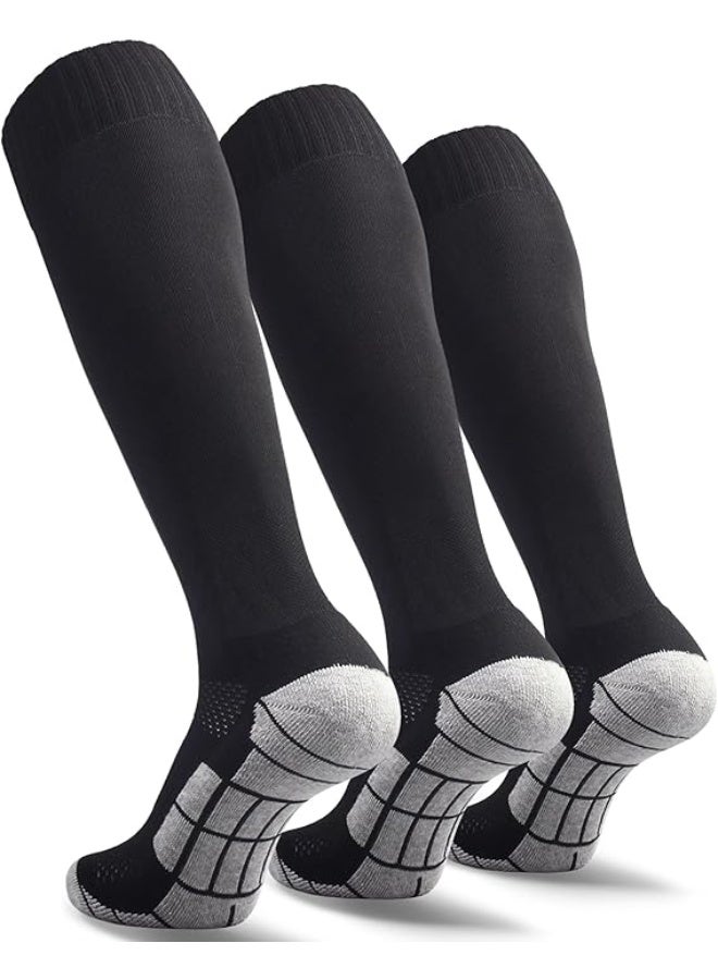 jaexest 3 pairs Football Socks Crew socks for adults and adolescents - Image 1