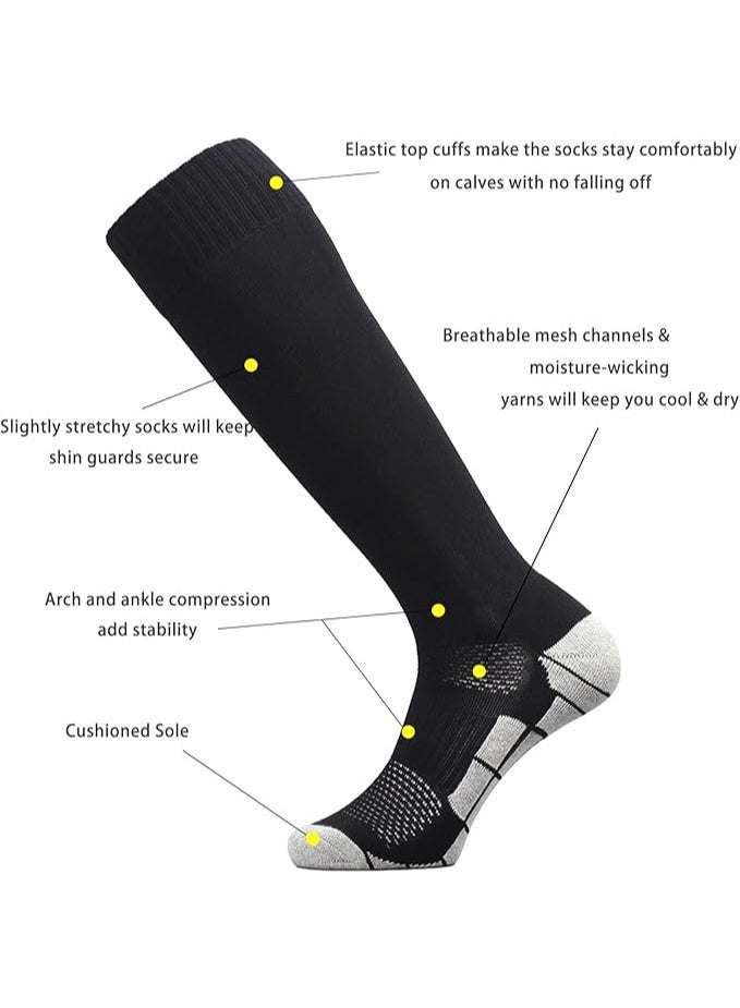 jaexest 3 pairs Football Socks Crew socks for adults and adolescents - Image 2