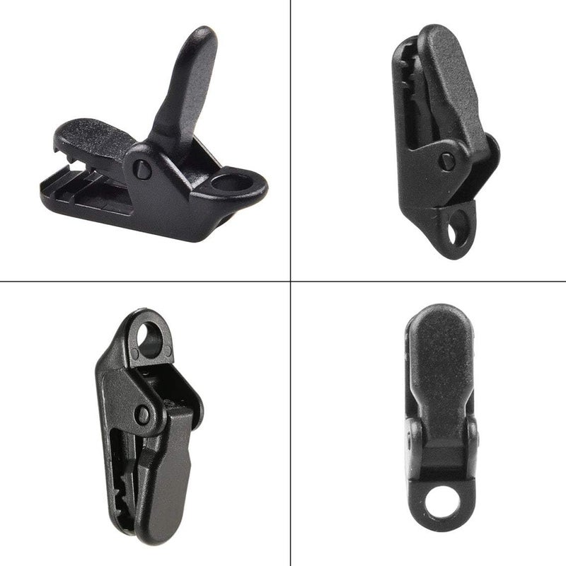Eoutstanding 12-Pack Small Outdoor Camping Awning Point Hook Tent Windbreak Clamp Plastic Crocodile Clip 33x10x13mm, Black - Image 4