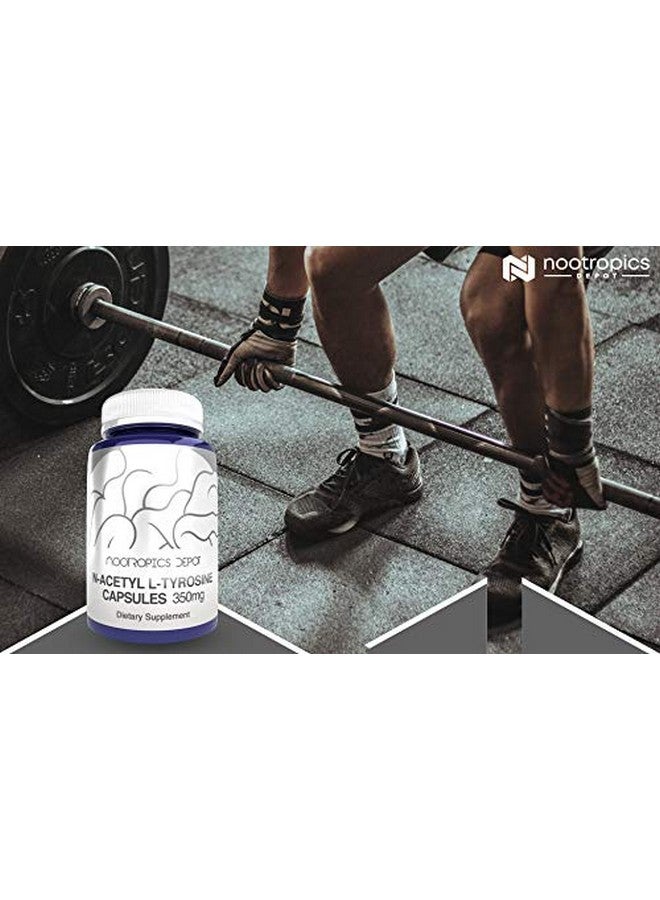 Nootropics Depot Nacetyl Ltyrosine Capsules ; 350Mg ; 120 Count ; Nalt ; Amino Acid Supplement ; Natural Nootropic Supplement ; Supports Memory Learning And Focus ; Supports Healthy Stress Levels - Image 3