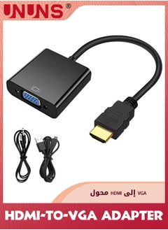 Black HDMI-to-VGA