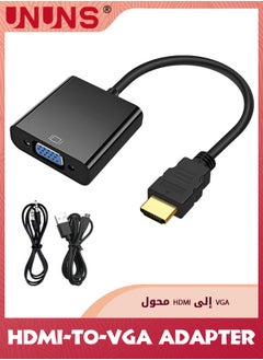 Black HDMI-to-VGA