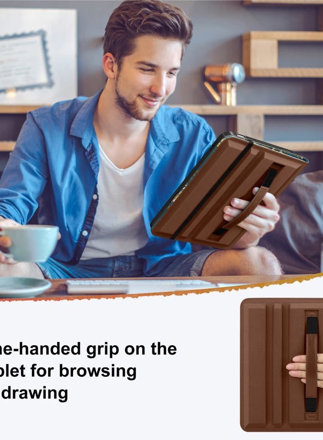 DTTO for iPad A16 Case, iPad 11th / 10th Generation Case (2025/2022), 360 Degree Rotating Premium Leather Folio Stand Cover with Pencil Holder, Blossom - Image 4