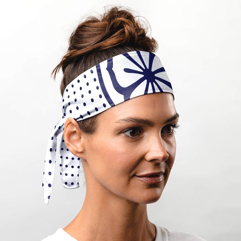 Suddora Daniel-San Lotus Headband, Lightweight and Breathable Tie Style Athletic Headband for Karate, Running, Cycling, Tennis, Versatile Head Gear for Ninja Costumes, Cosplay, Halloween - Image 3