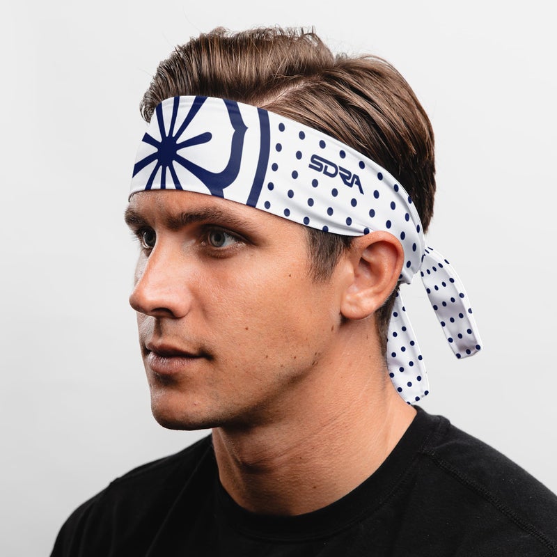 Suddora Daniel-San Lotus Headband, Lightweight and Breathable Tie Style Athletic Headband for Karate, Running, Cycling, Tennis, Versatile Head Gear for Ninja Costumes, Cosplay, Halloween - Image 2