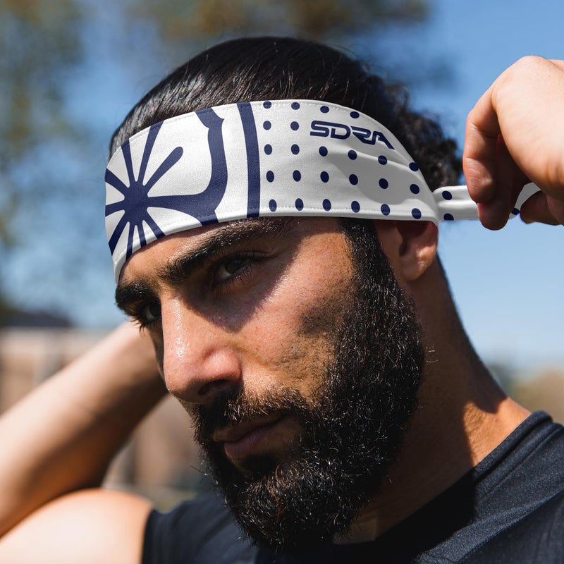 Suddora Daniel-San Lotus Headband, Lightweight and Breathable Tie Style Athletic Headband for Karate, Running, Cycling, Tennis, Versatile Head Gear for Ninja Costumes, Cosplay, Halloween - Image 4