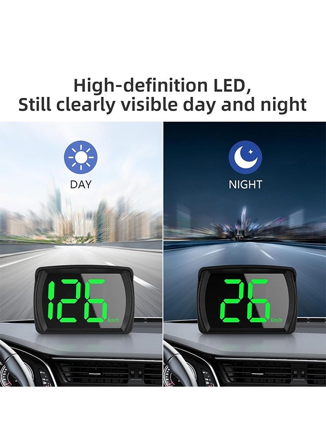DAREU - Universal Green GPS Speedometer with KMH HUD Display, High-Definition Car Locator, USB Plug & Play for All Vehicle Models - Image 1