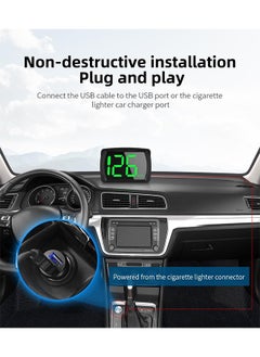 DAREU Universal Green GPS Speedometer with KMH HUD Display, High-Definition Car Locator, USB Plug & Play for All Vehicle Models  - Image 5