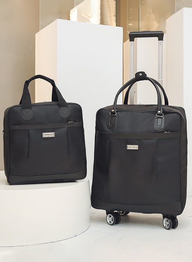 DUNISO 2 Piece Travel Luggage Sets, Foldable Carry on Luggage Airline Approved, Lightweight Carry on Suitcase with Spinner Wheels, Family Travel Suitcase Set with Duffle Bag - Image 5