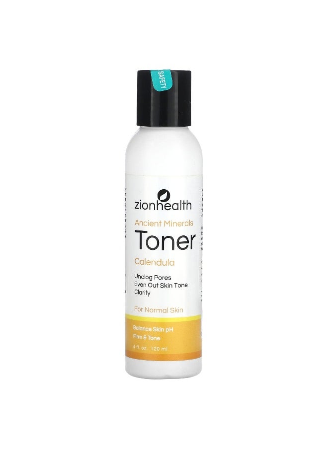 Zion Health Zion Health, Ancient Minerals Toner, Calendula, 4 fl oz (120 ml)  - Image 1