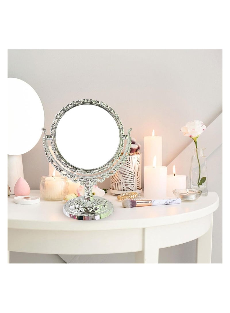 Tabletop Makeup Mirror Desktop Vanity Mirror Double-Sided - Image 3