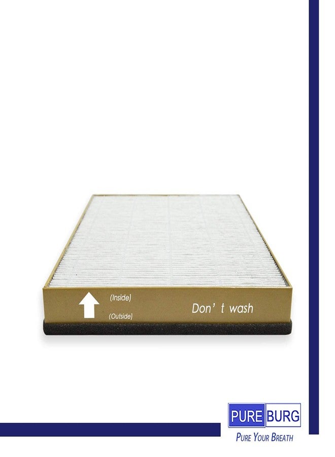 PUREBURG فلتر بديل من بيوربيرغ متوافق مع أجهزة تنقية الهواء تاوترونيكس TT-AP002 و VAVA VA-EE008، عبوة من قطعتين، فلتر H13 HEPA مع كربون نشط، 2 في 1 لتنقية الهواء من المركبات العضوية المتطايرة والغبار - Image 4
