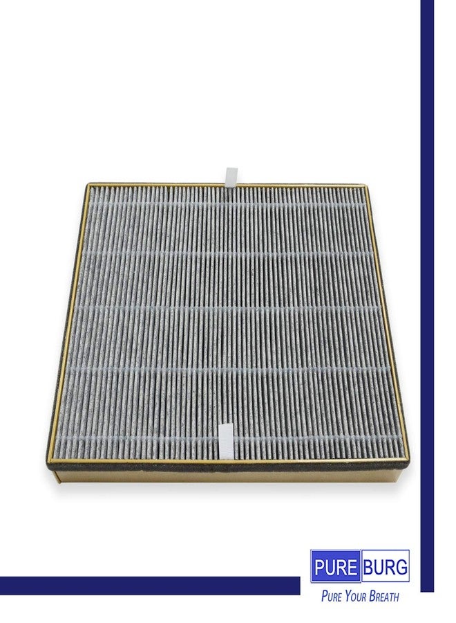 PUREBURG فلتر بديل من بيوربيرغ متوافق مع أجهزة تنقية الهواء تاوترونيكس TT-AP002 و VAVA VA-EE008، عبوة من قطعتين، فلتر H13 HEPA مع كربون نشط، 2 في 1 لتنقية الهواء من المركبات العضوية المتطايرة والغبار - Image 5