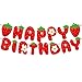 MEETINGU Strawberry Happy Birthday Banner Strawberry Themed Birthday Party Decoration Berry Sweet Girl Party Decoration - Image 3