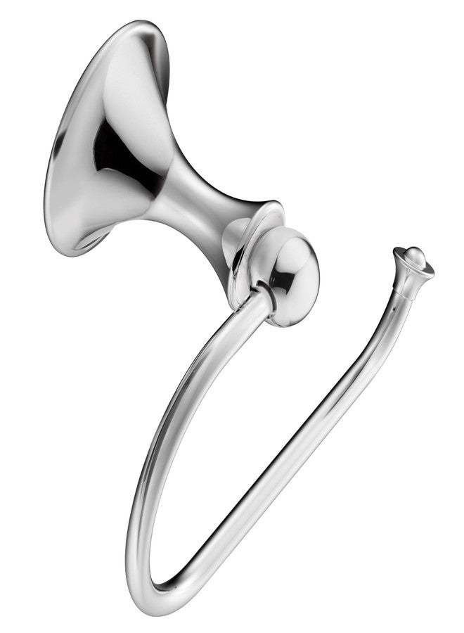 Moen DN7708CH Lounge Collection Single Post European Toilet Paper Holder with Hardware, Chrome - Image 1