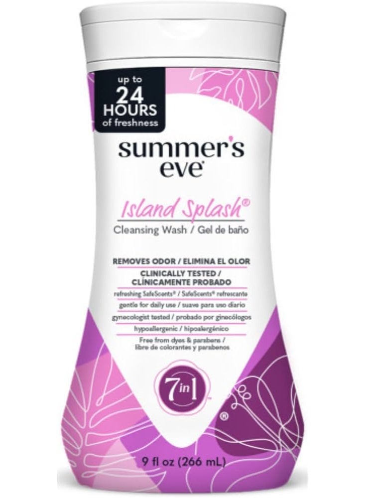 Summer's Eve English: Summer’s Eve Island Splash Feminine Cleansing Wash for Sensitive Skin, 266 ml - Image 2