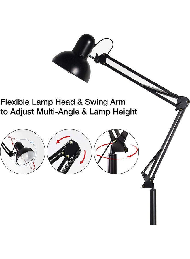 Arabest Metal Standing Frool Lamp 56x14x13.5cm With Warm Light 9 Watt Black - Image 3