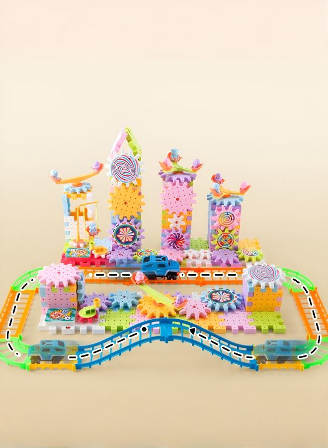 Electric Interlocking Gear Building Toy Kit - Image 2